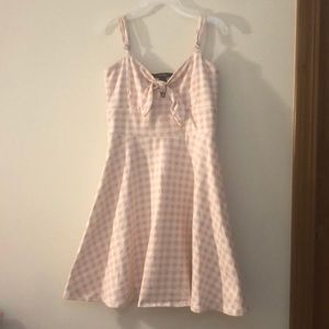 Pink and white gingham forever 21 dress size S